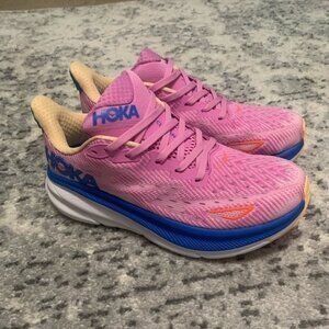 Hoka One One Clifton 9 Pink Women’s Running Shoes 5